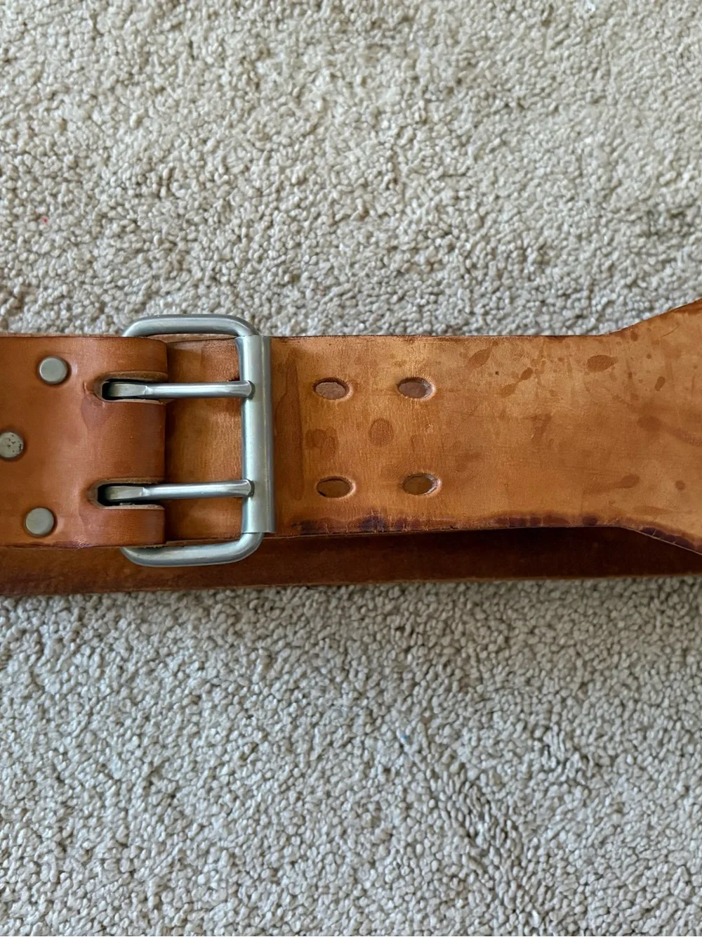 Altus Leather Double Prong Weightlifting Belt Size 34-44